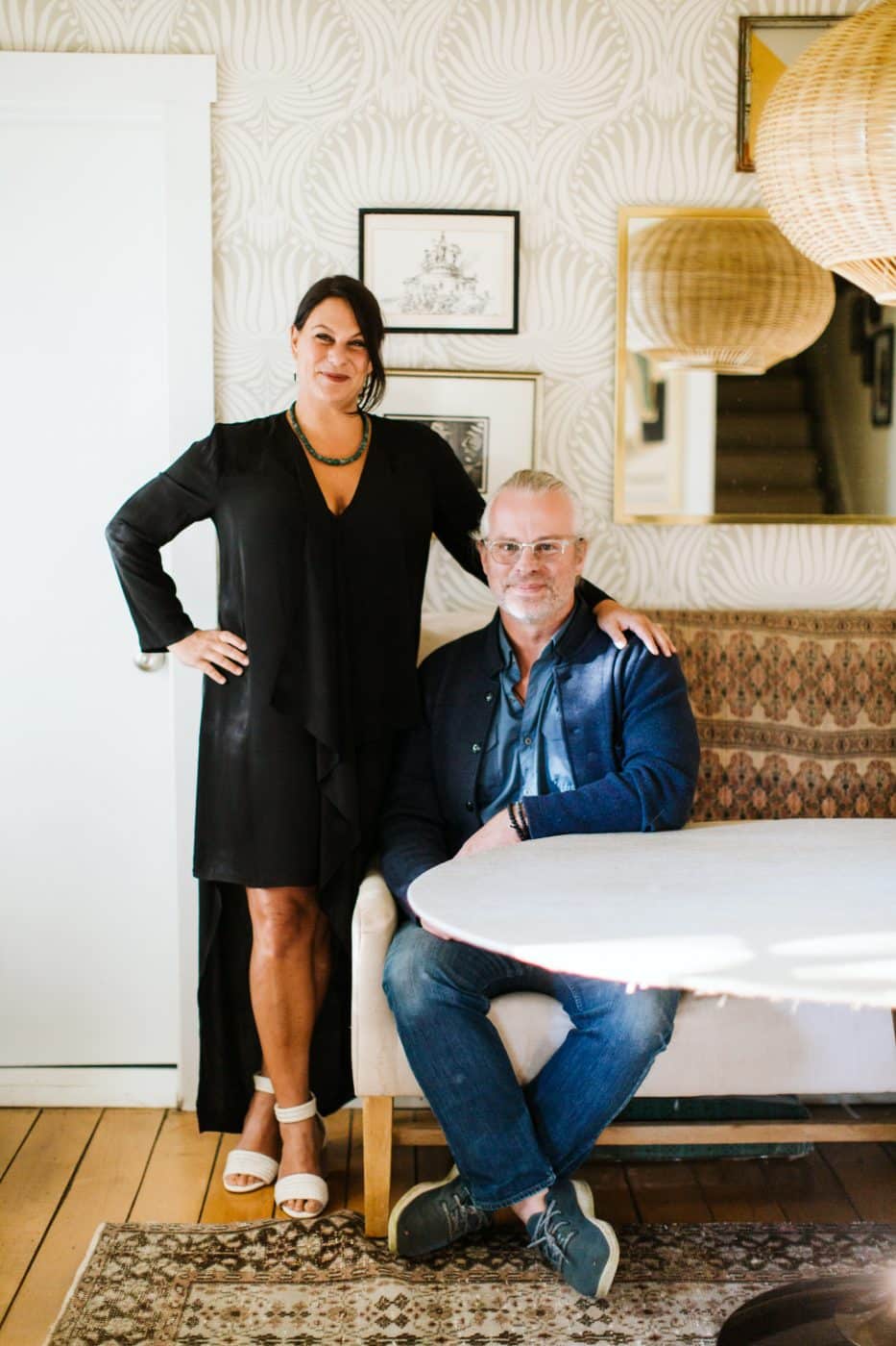 Portrait of Rebekah Zaveloff and Nick Nichols, co-founders of KitchenLab Interiors