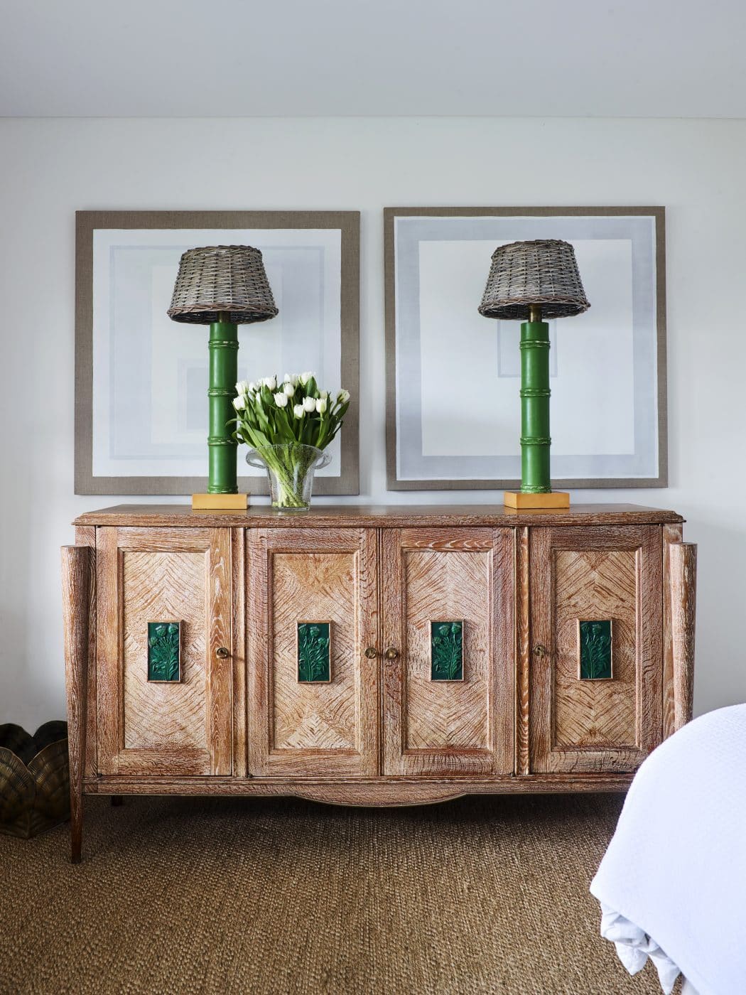 the home's main bedroom