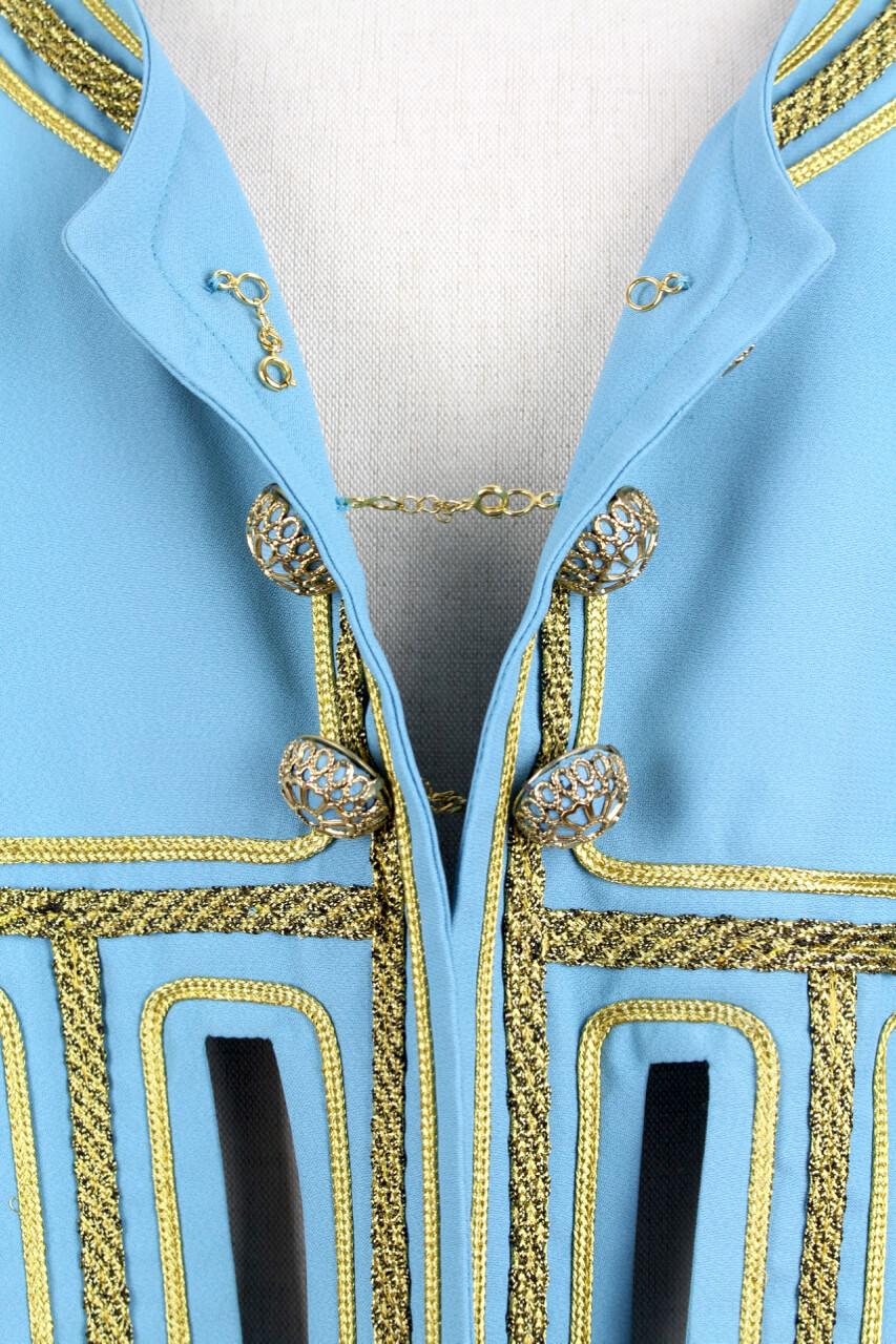 Detail of the MOSCHINO COUTURE I LOVE VENICE JACKET from the 1989 Cruise Me Baby collection
