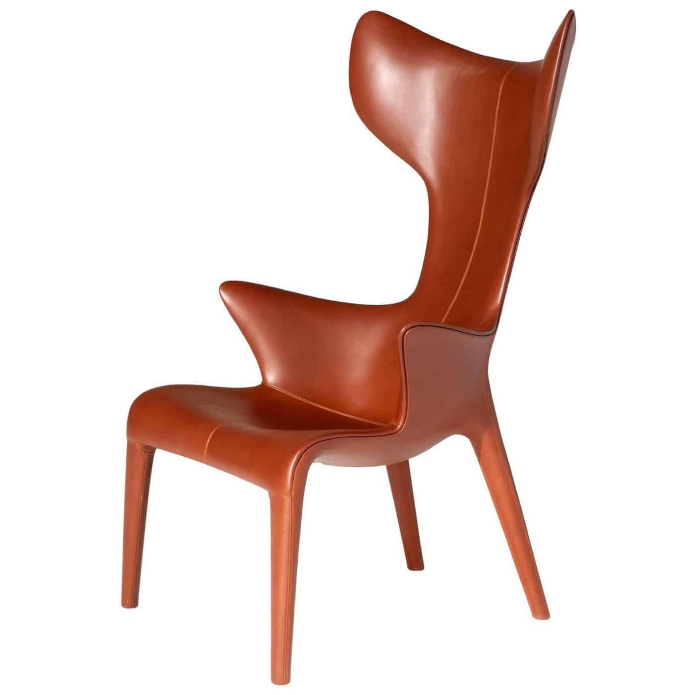 Driade leather armchair