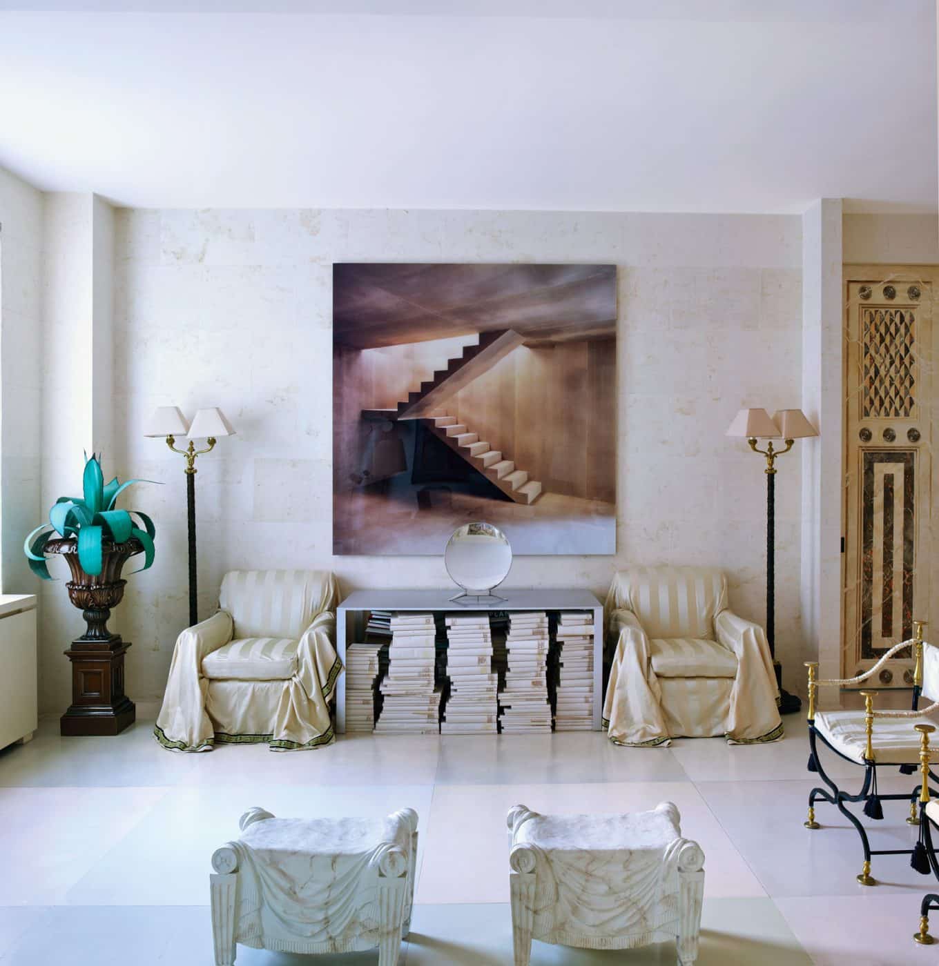 Apartment decorated by the late World of Interiors editor, Carol Prisant