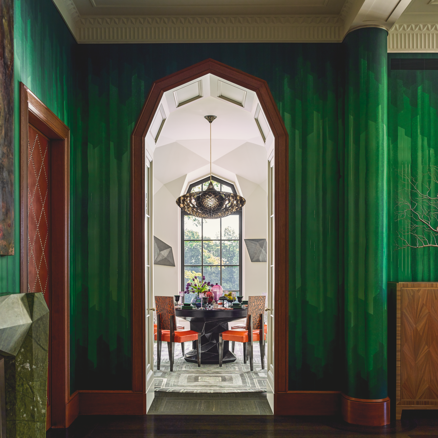 A view looking into the home's breakfast room