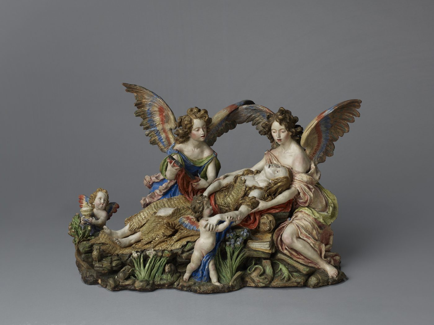 The Ecstasy of St. Mary Magdalene, 1692–1706, is a terracotta piece by Luisa Roldán