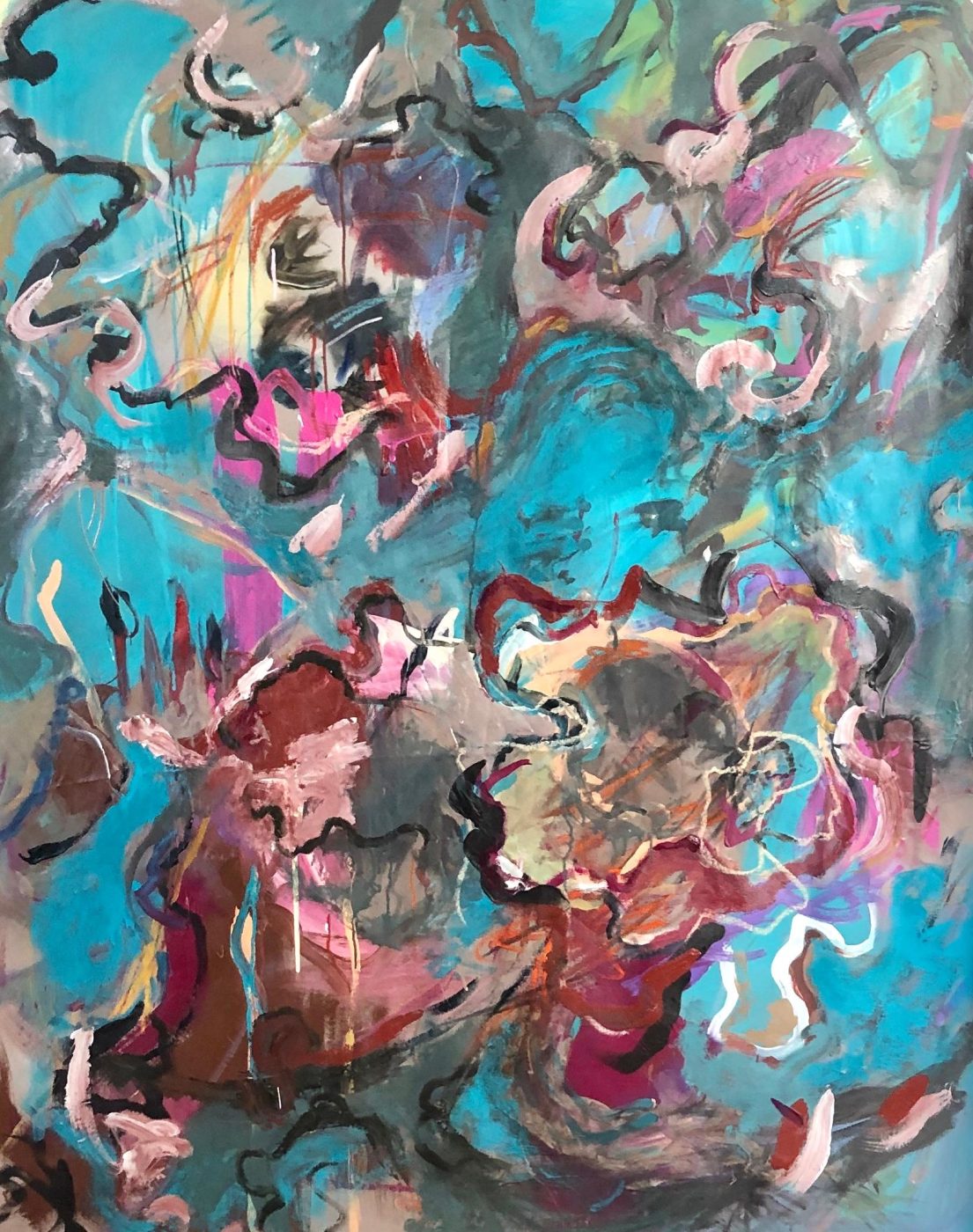 abstract painter Joaristi's UNTITLED 2020 CANVAS