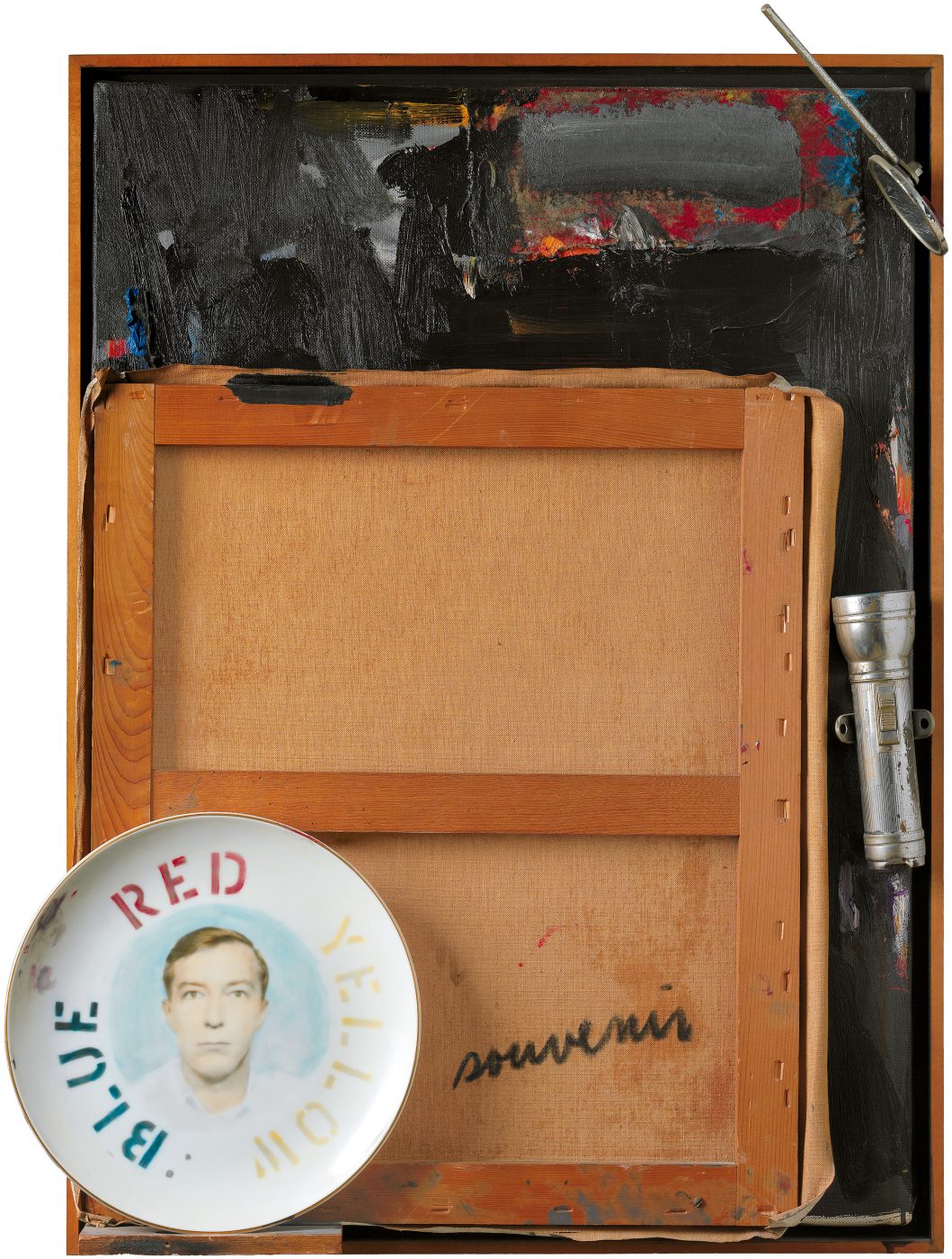 Jasper Johns: the assemblage Souvenir 2, 1964, contains a cheeky self-portrait on a plate