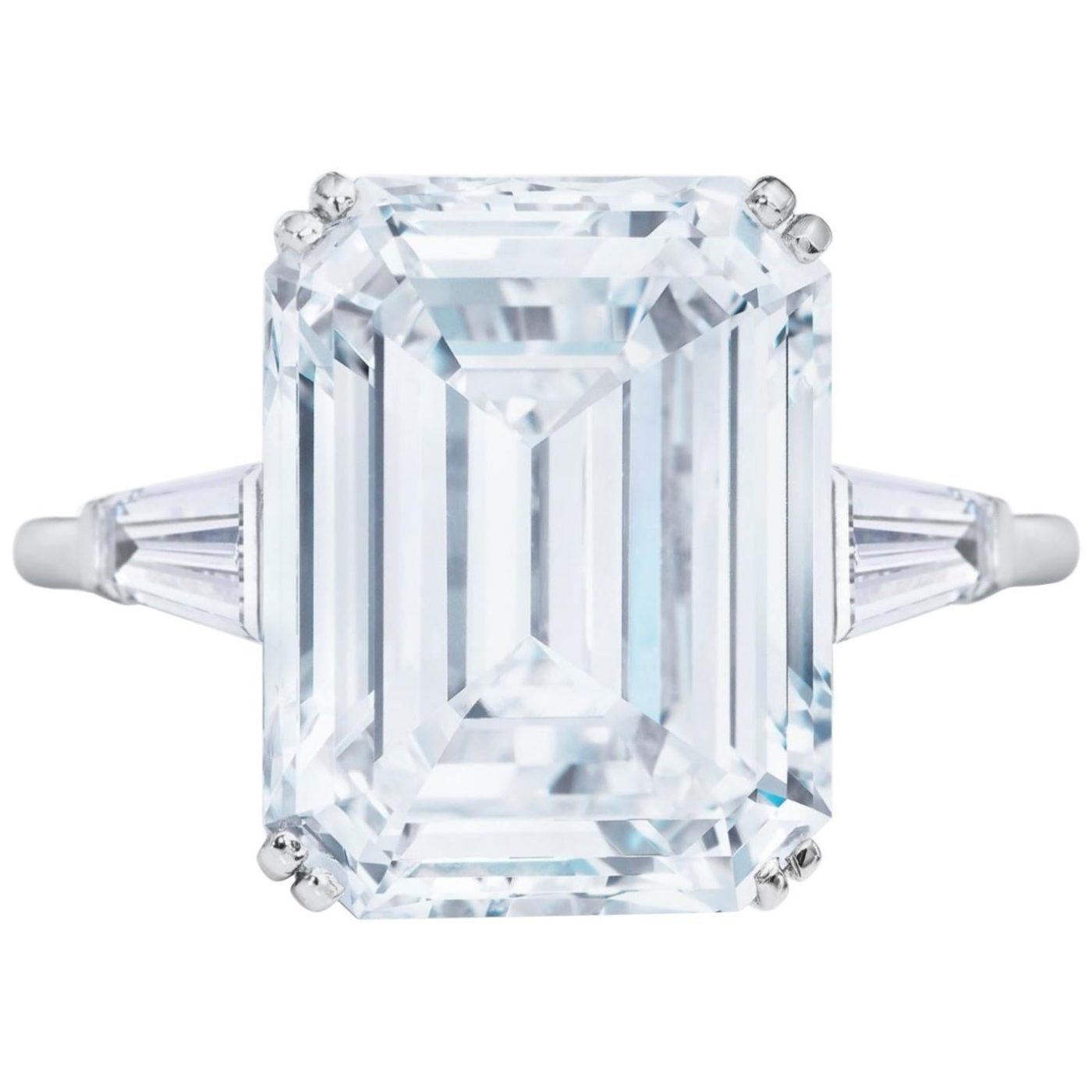 GIA-certified 6-carat emerald-cut diamond ring