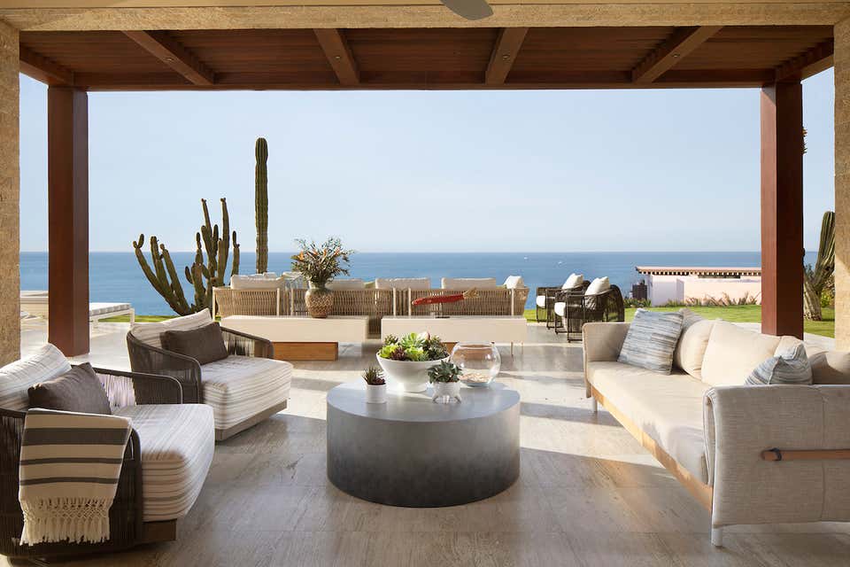 Cabo San Lucas outdoor living room by Tineke Triggs