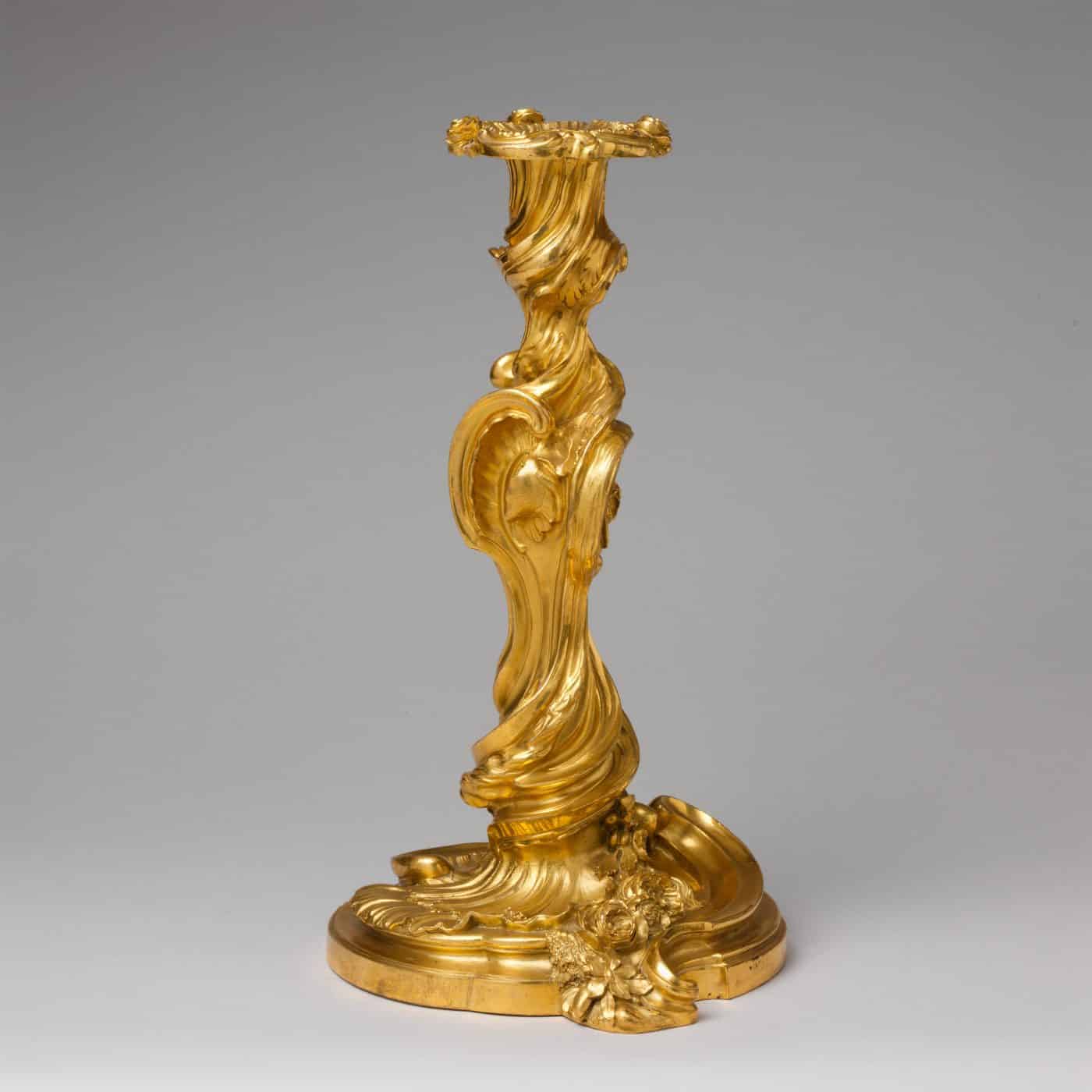 An 18th-century candlestick produced after a design by Juste-Aurèle Meissonnier