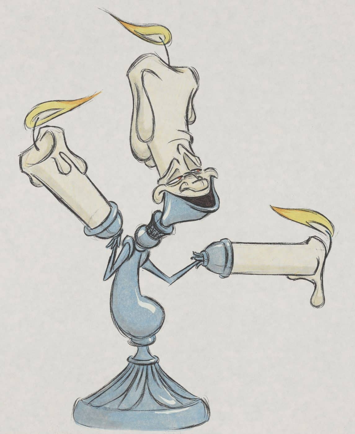 Sketch of Lumière from Disney's Beauty and the Beast