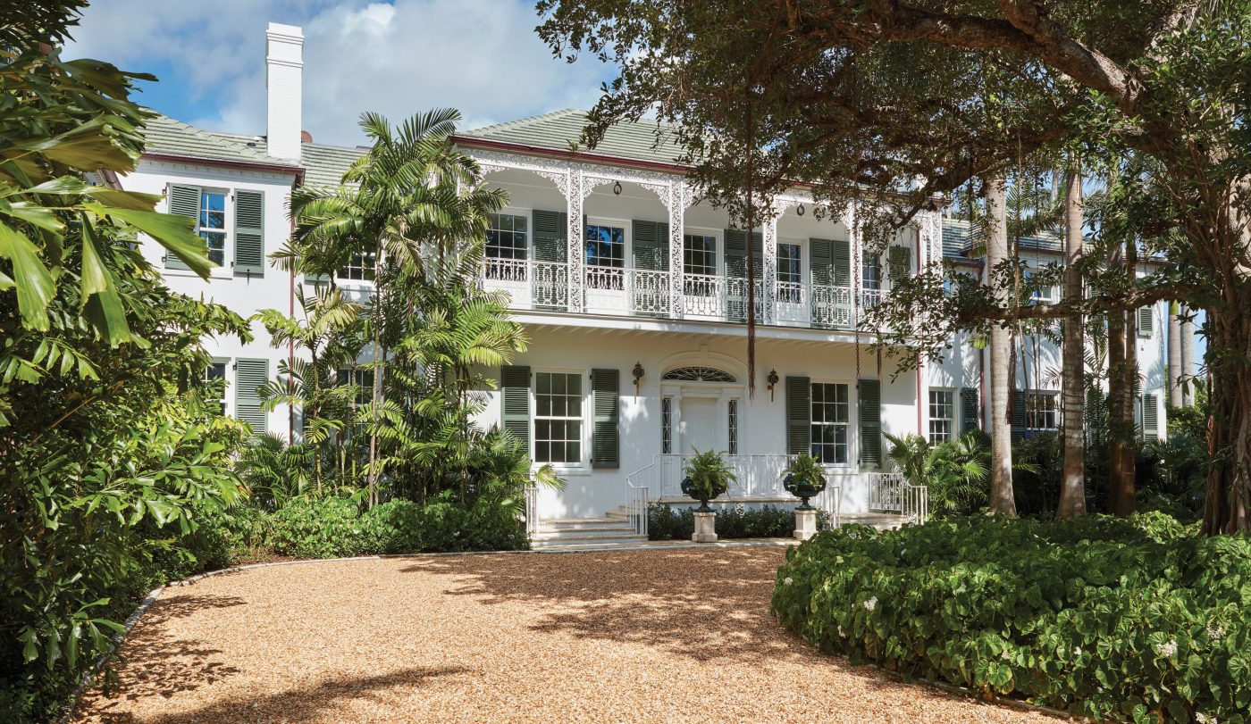 Image of the front of the Southwood estate, designed by Marion Sims Wyeth