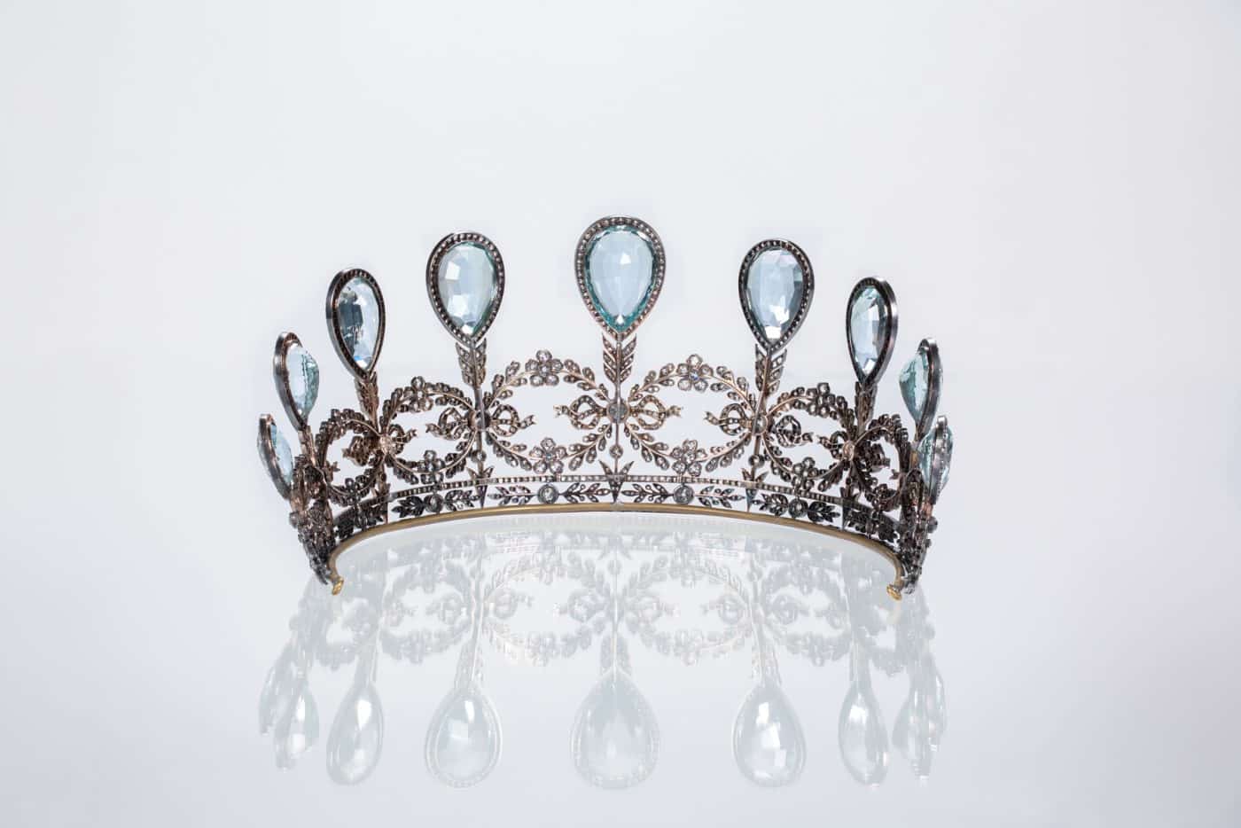 Fabergé Aquamarine and diamond tiara