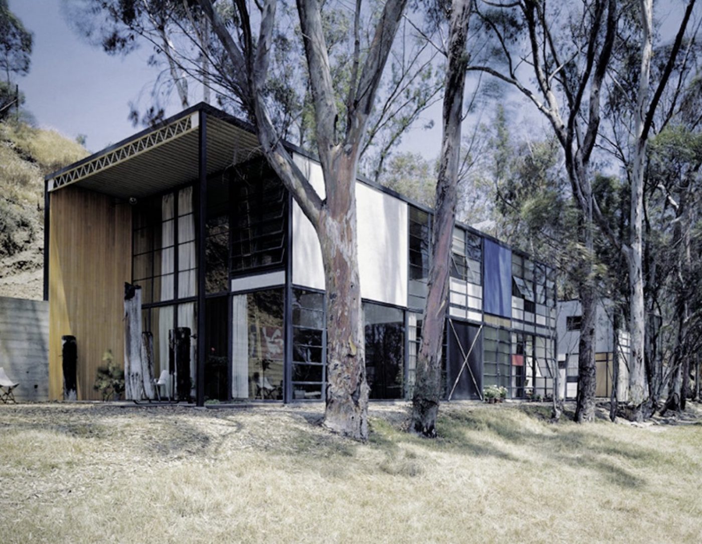 Exterior of Case Study House #8, designed by Charles and Ray Eames