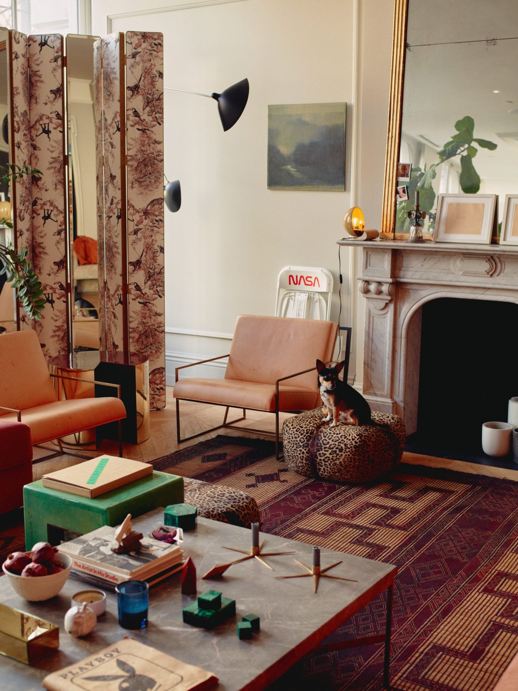Living room in Jenna Lyons's home