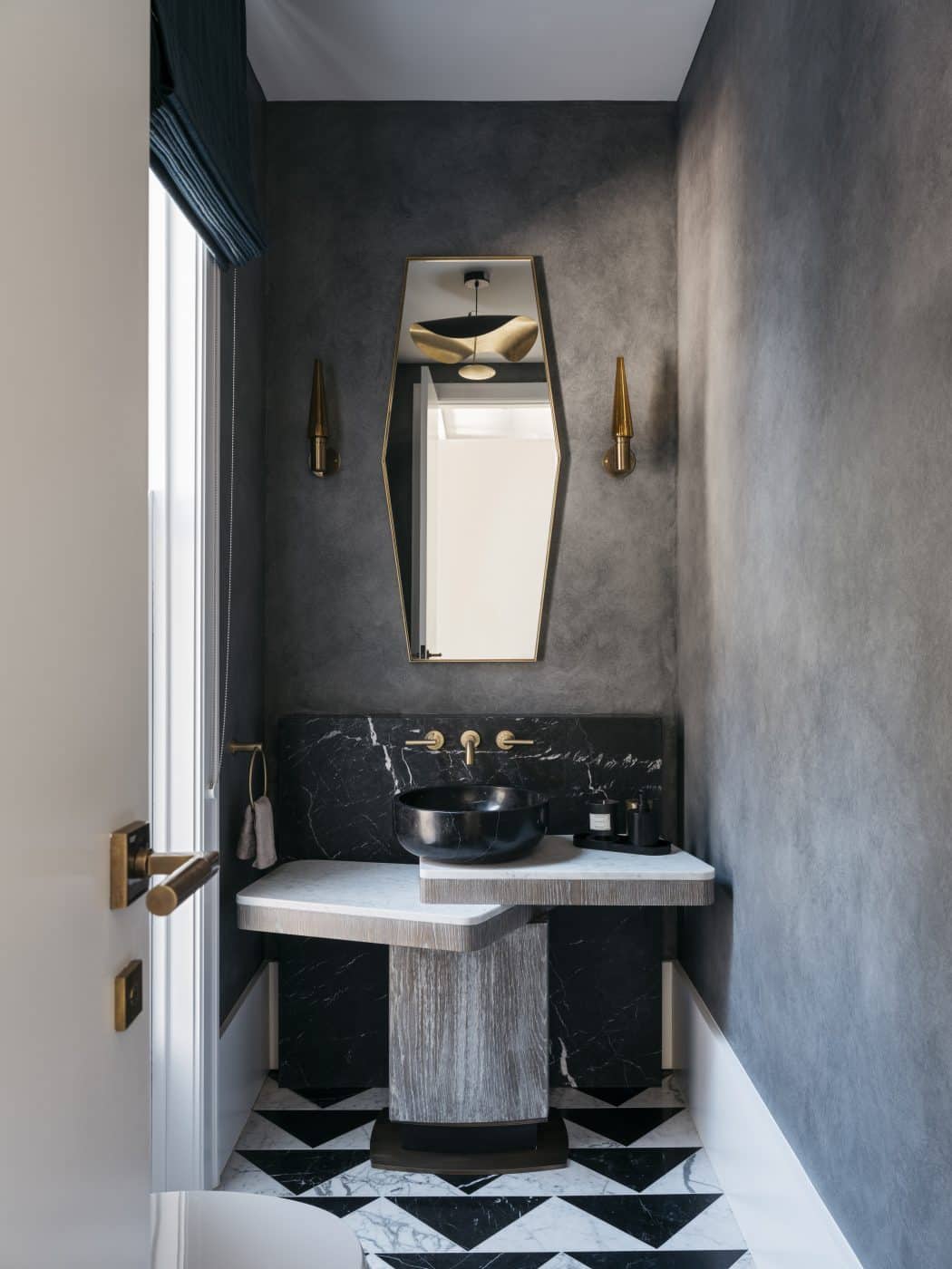 Powder room designed by Dylan Farrell