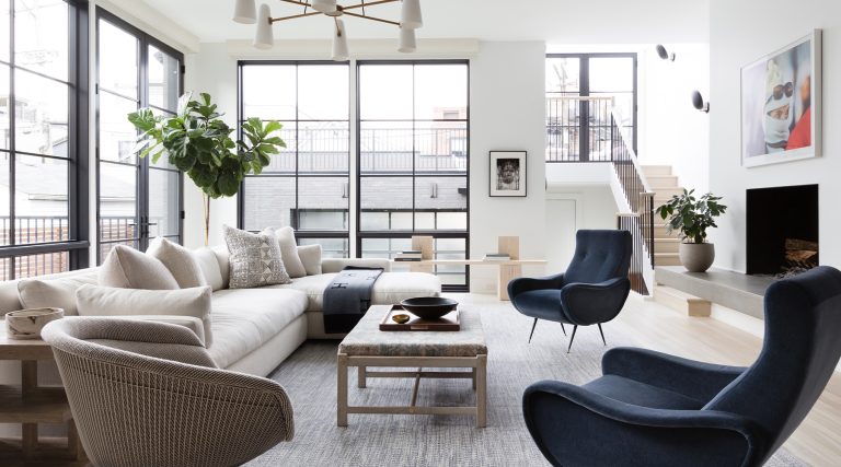 Living room designed by Summer Thornton