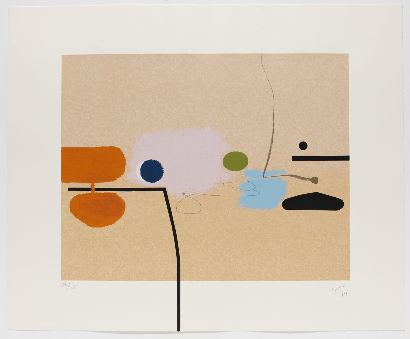 Victor Pasmore: Composite Image Orange and Pink, 1984