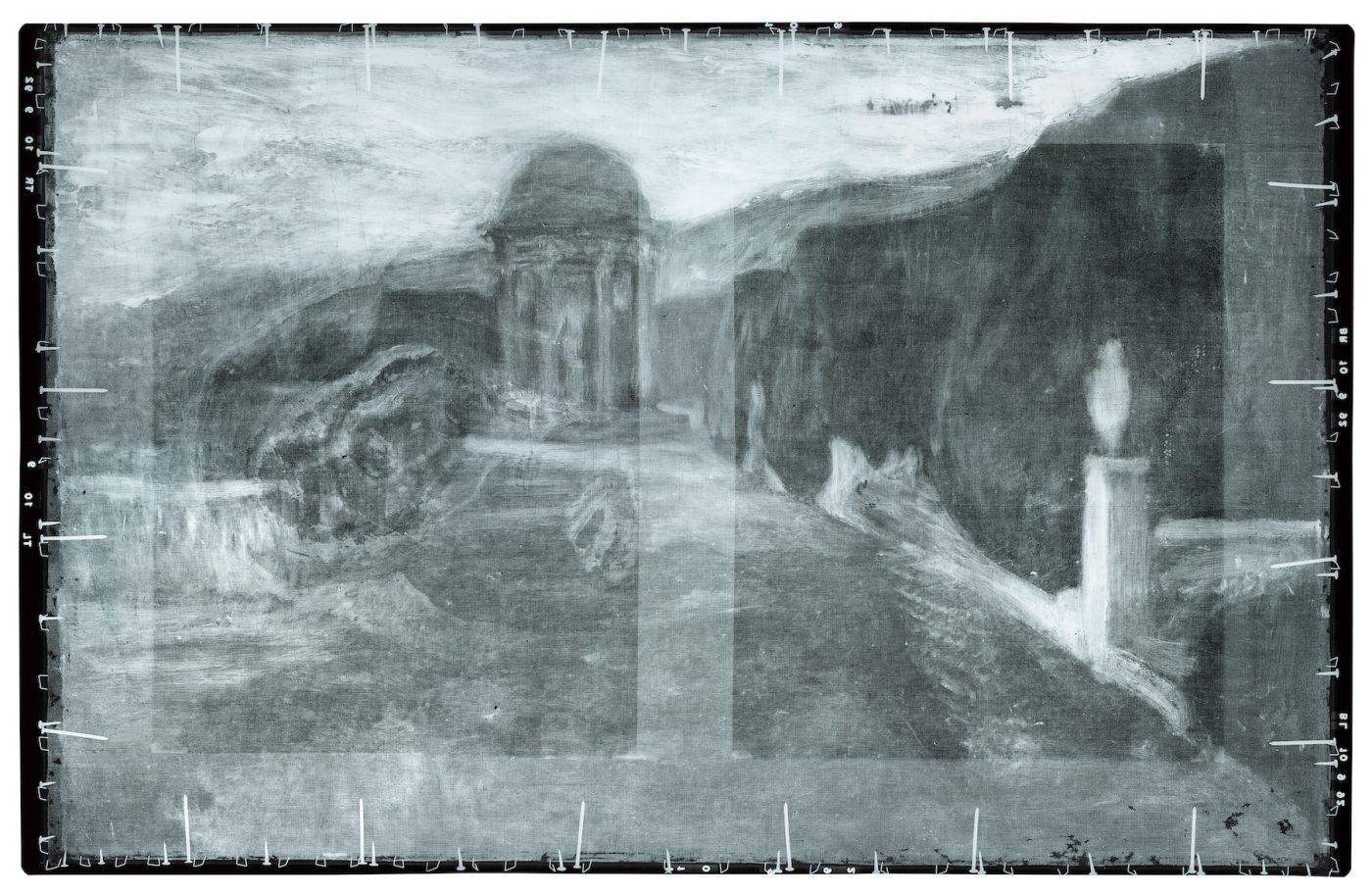 X-ray of Picasso's Crouching Beggarwoman reveals a landscape painting of the Labyrinth Park of Horta, in Barcelona.