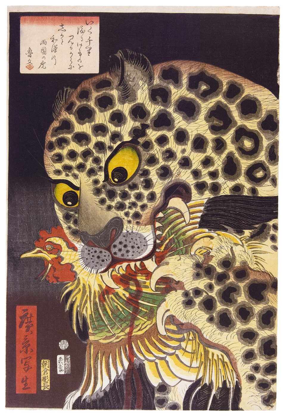 The Tiger of Ryōgoku, 1860, by Utagawa Hirokage