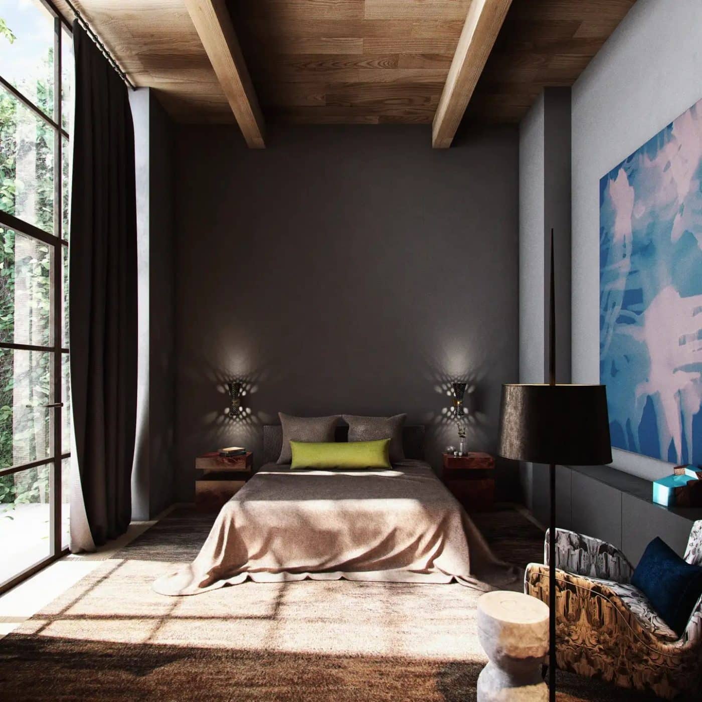 Bedroom designed by Chroma