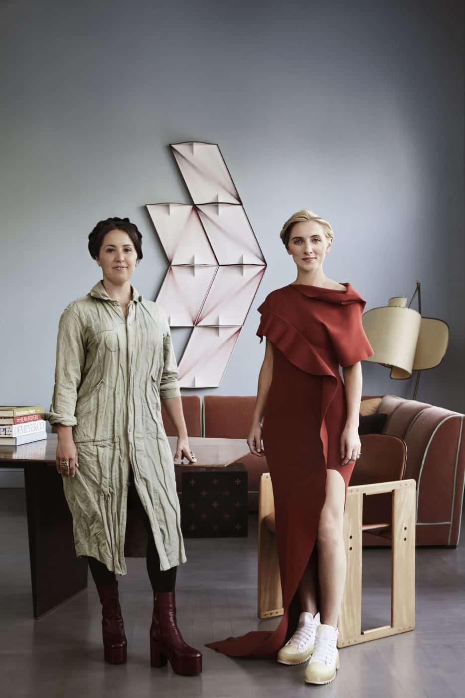Portrait of Alexis Tompkins and Leann Conquer of interiors firm Chroma