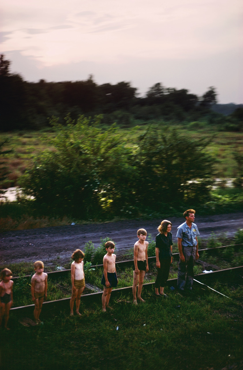 Untitled from the "RFK Funeral Train" portfolio, 1968, by Paul Fusco