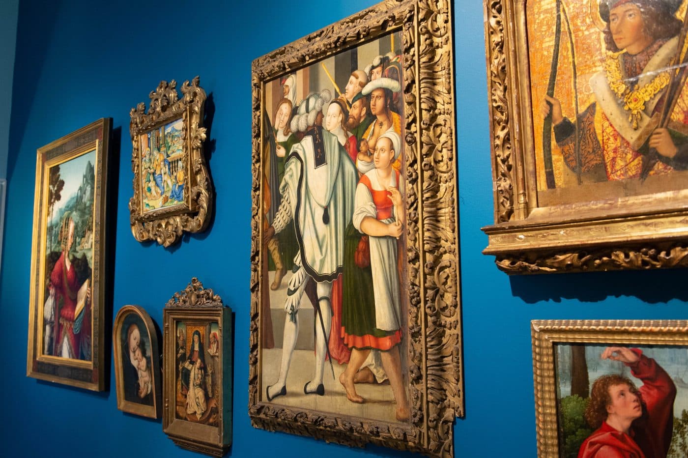 Renaissance paintings from across Europe shows in Waddesdon Manor's Exhibition Gallery part of the show "Alice's Wonderlands" about Alice de Rothschild in England