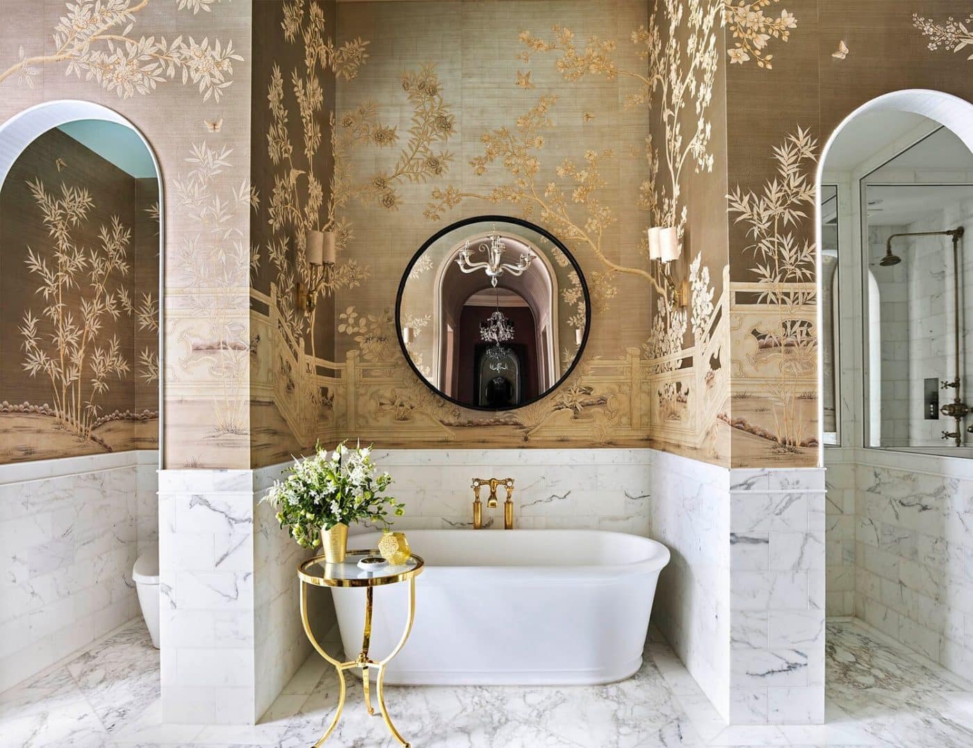 Glamorous bathroom designed by Eddie Lee