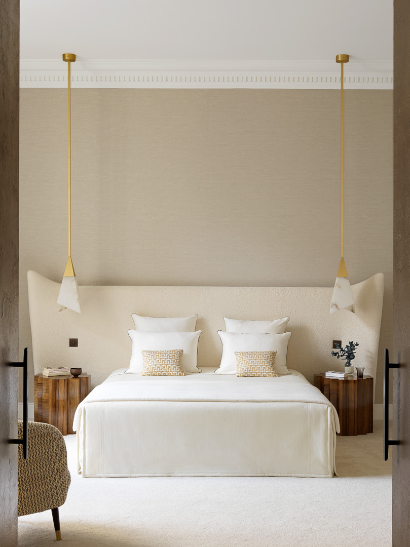 Principal bedroom designed by Damien Langlois-Meurinne
