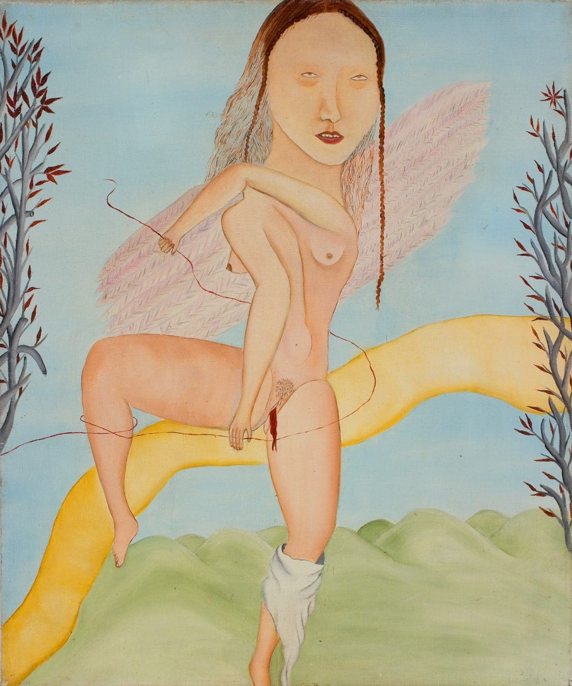Cecilia Vicuña: Angel de la menstruación (Angel of Menstruation), 1973