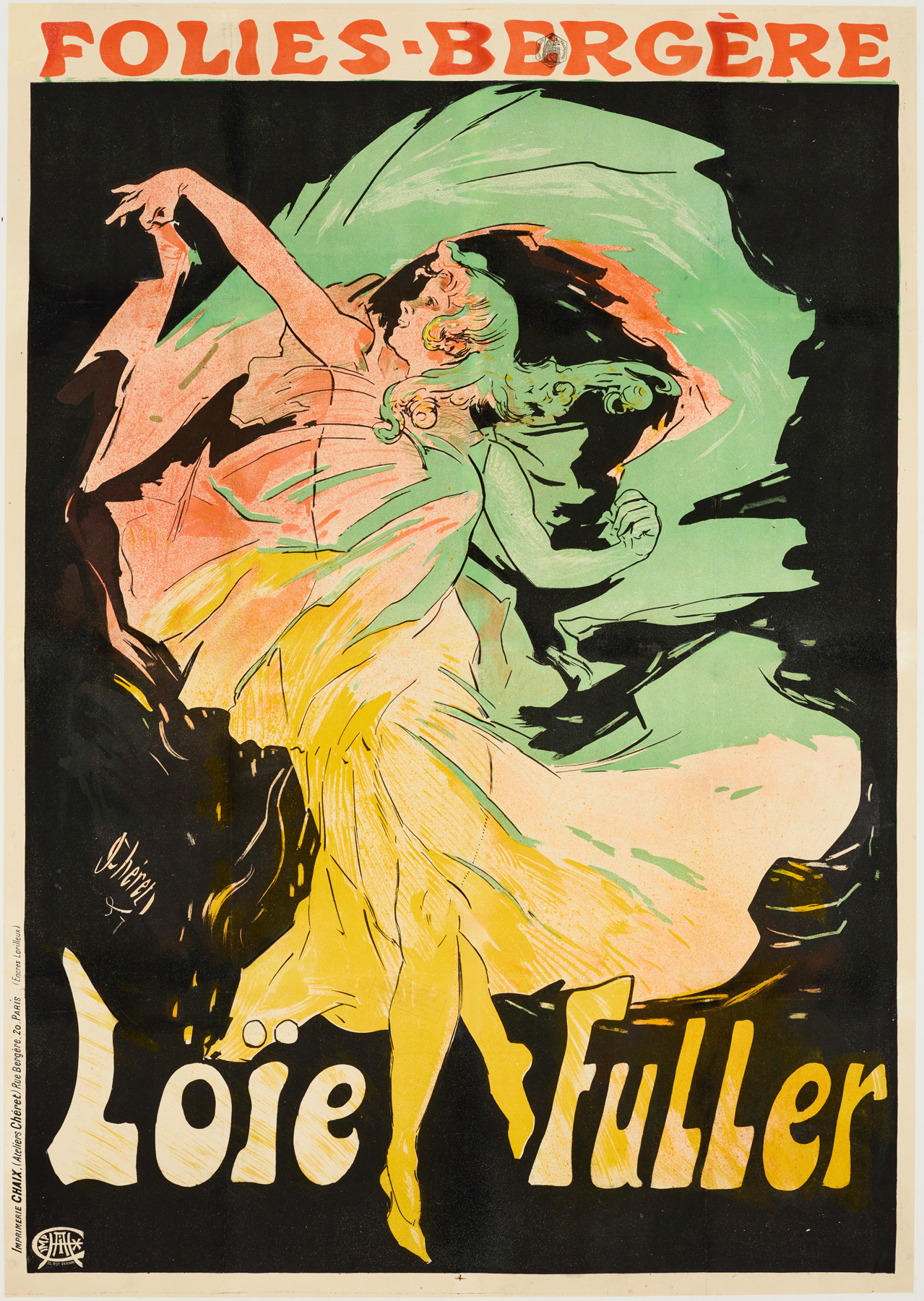 Jules Chéret: Folies-Bergère: Loïe Fuller, 1897