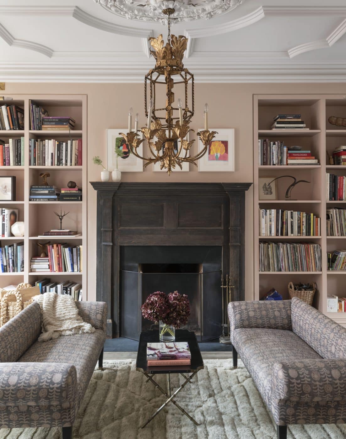 Primary main bedroom of a Studio DB-designed 19th-century Brooklyn townhouse in New York City