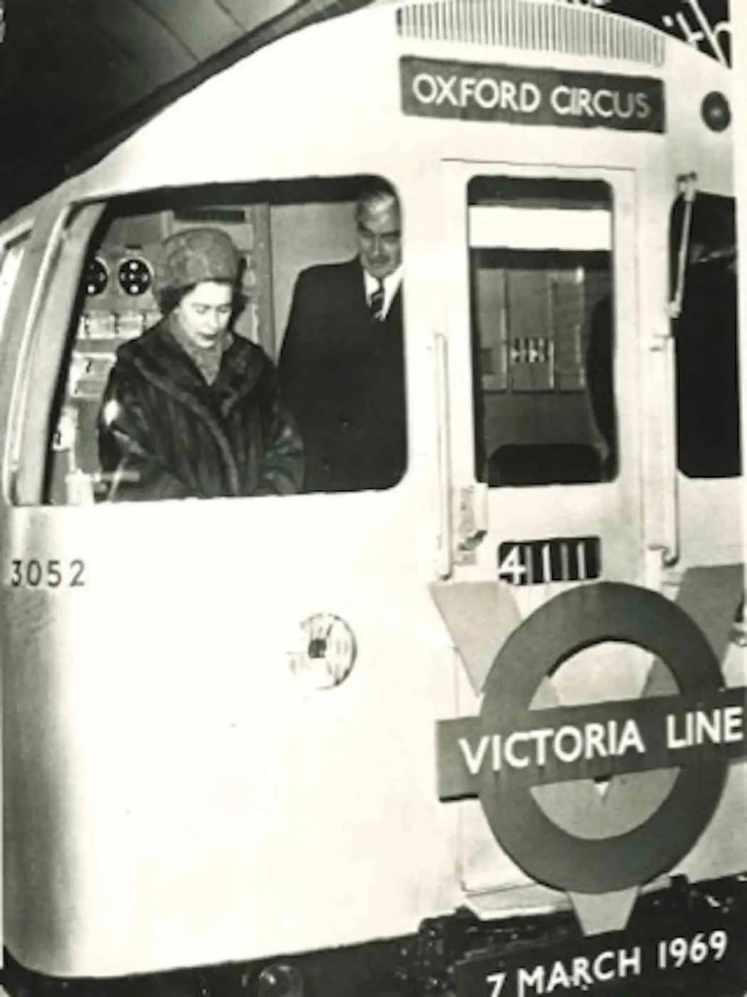 Queen Elizabeth II Inaugurates Victoria Line, 1969, by an unknown photographer