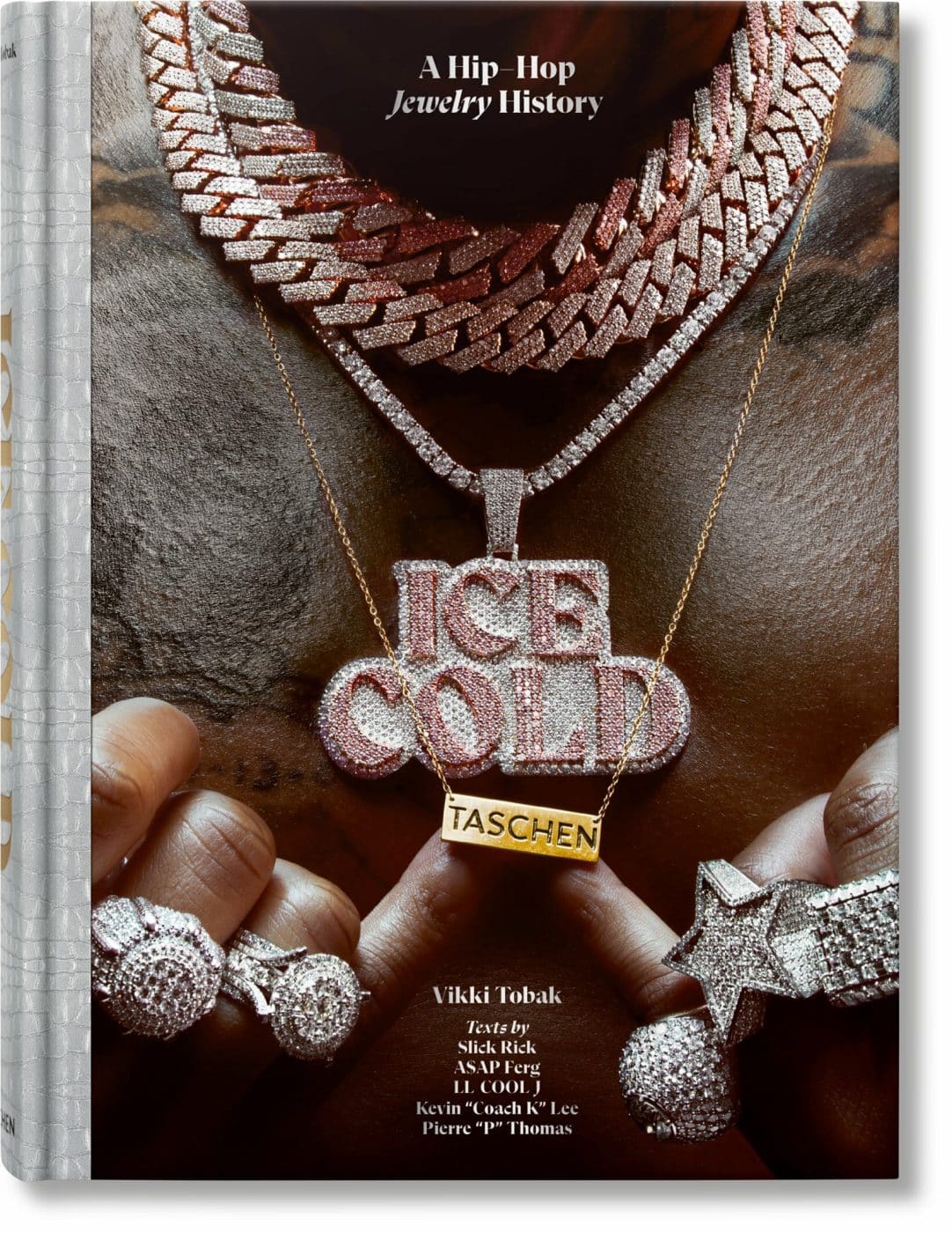 Cover of Taschen book Ice Cold: A Hip-Hop Jewelry History book by Vikki Tobak