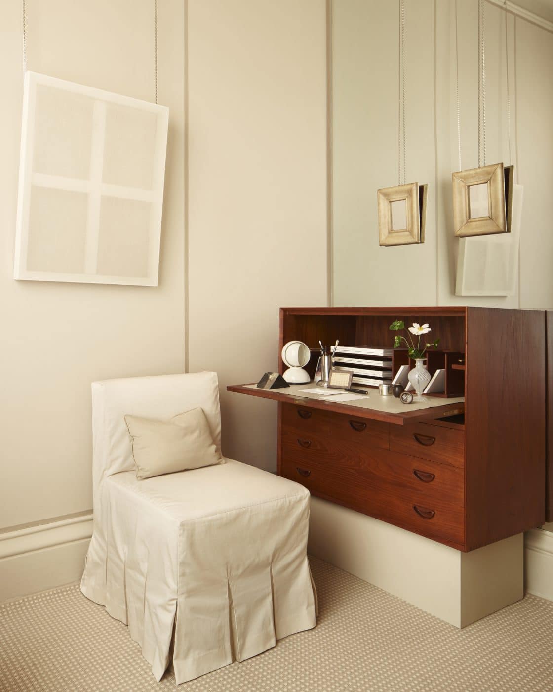 Neutral Brooklyn bedroom designed by Studio Dorion