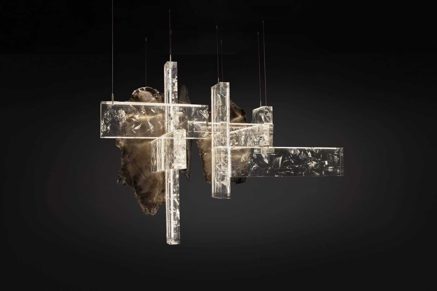 Simon Stewart's Fissure chandelier