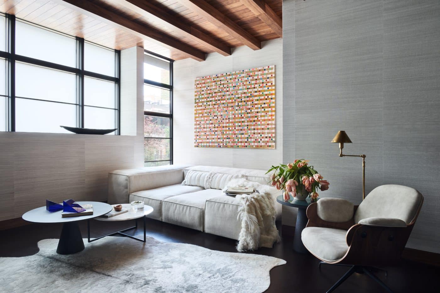 Home office study in maisonette project in New York City's West Village by interior designer Daun Curry