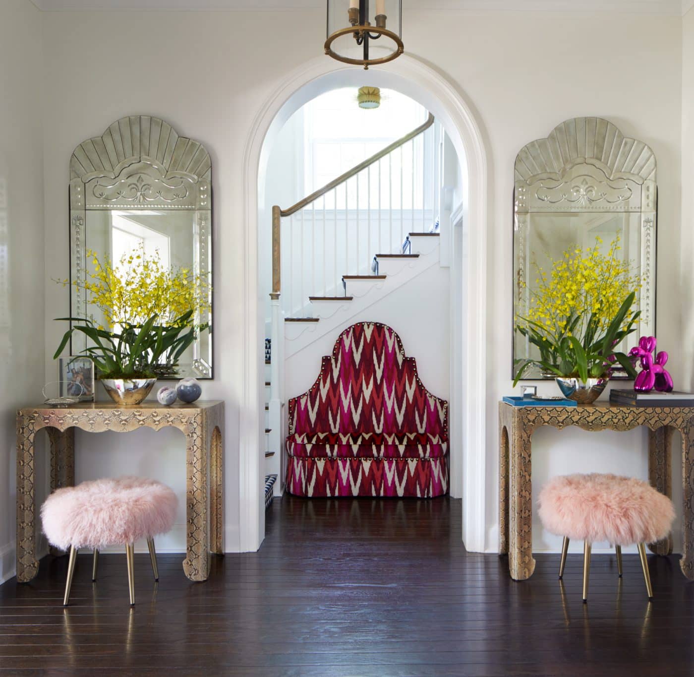 Foyer of Georgian-style home of Toronto interior designer Anne Hepfer 