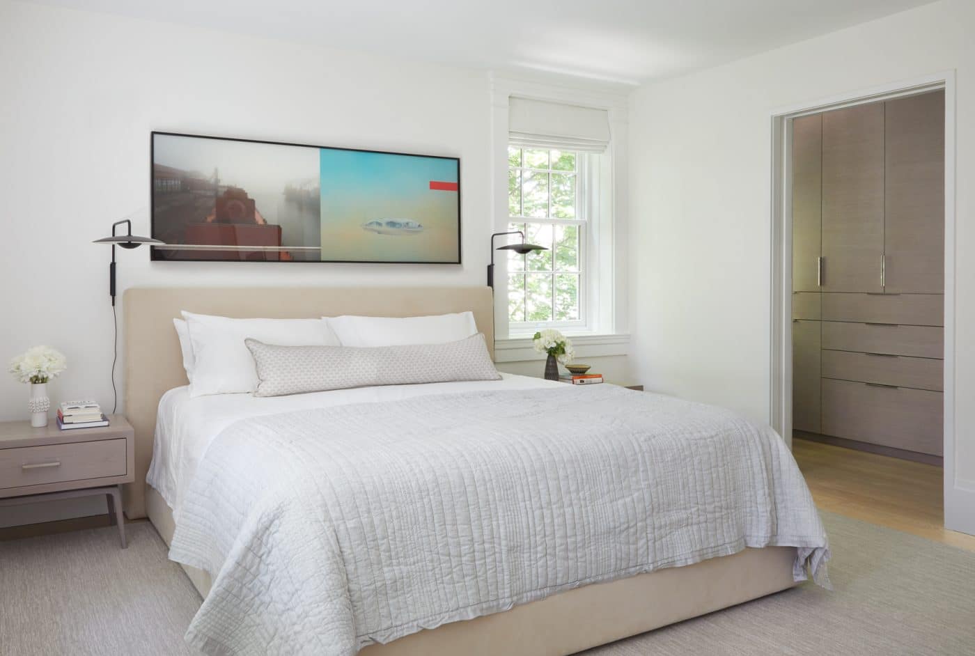 Main bedroom of Victorian Revival-style Toronto home by interior designer Anne Hepfer 