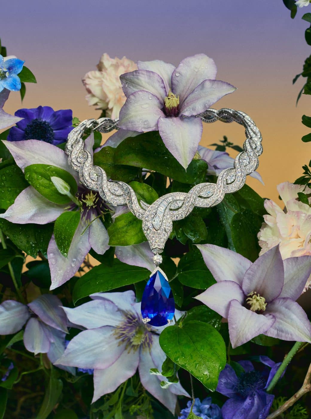Bulgari Serpenti necklace as seen in Rizzoli book Bvlgari Eden: The Garden of Wonders