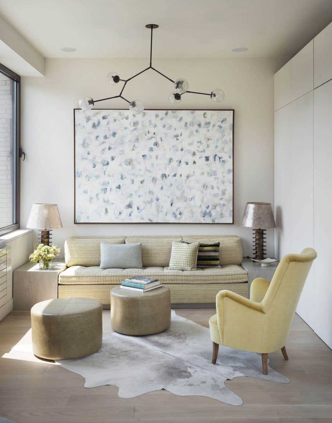 Living room featuring interior designer James "Ford" Huniford's Baxter sofa