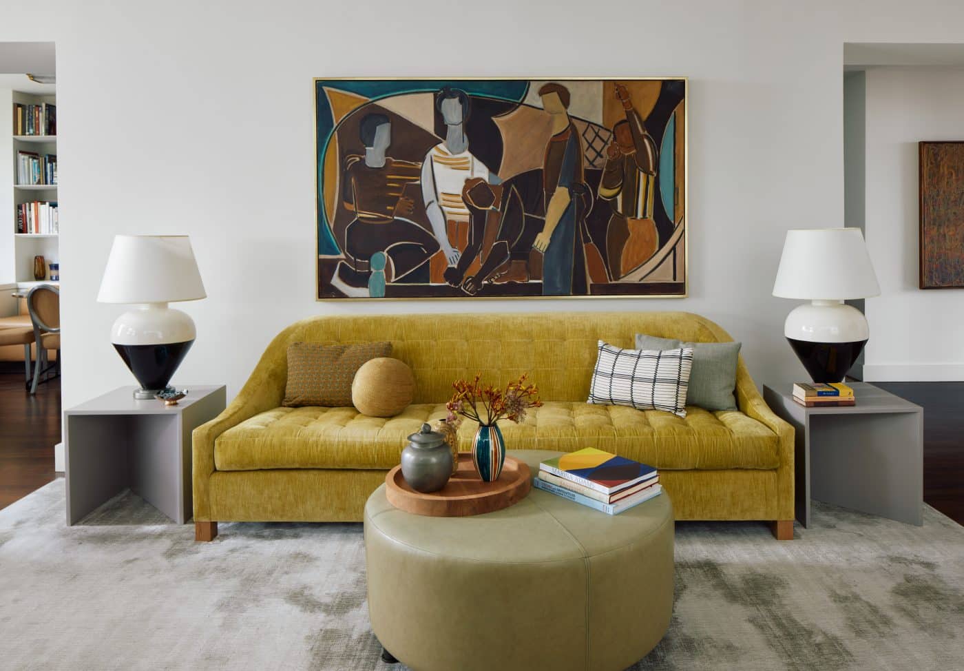 Living room by interior designer James "Ford" Huniford featuring his Renwick sofa