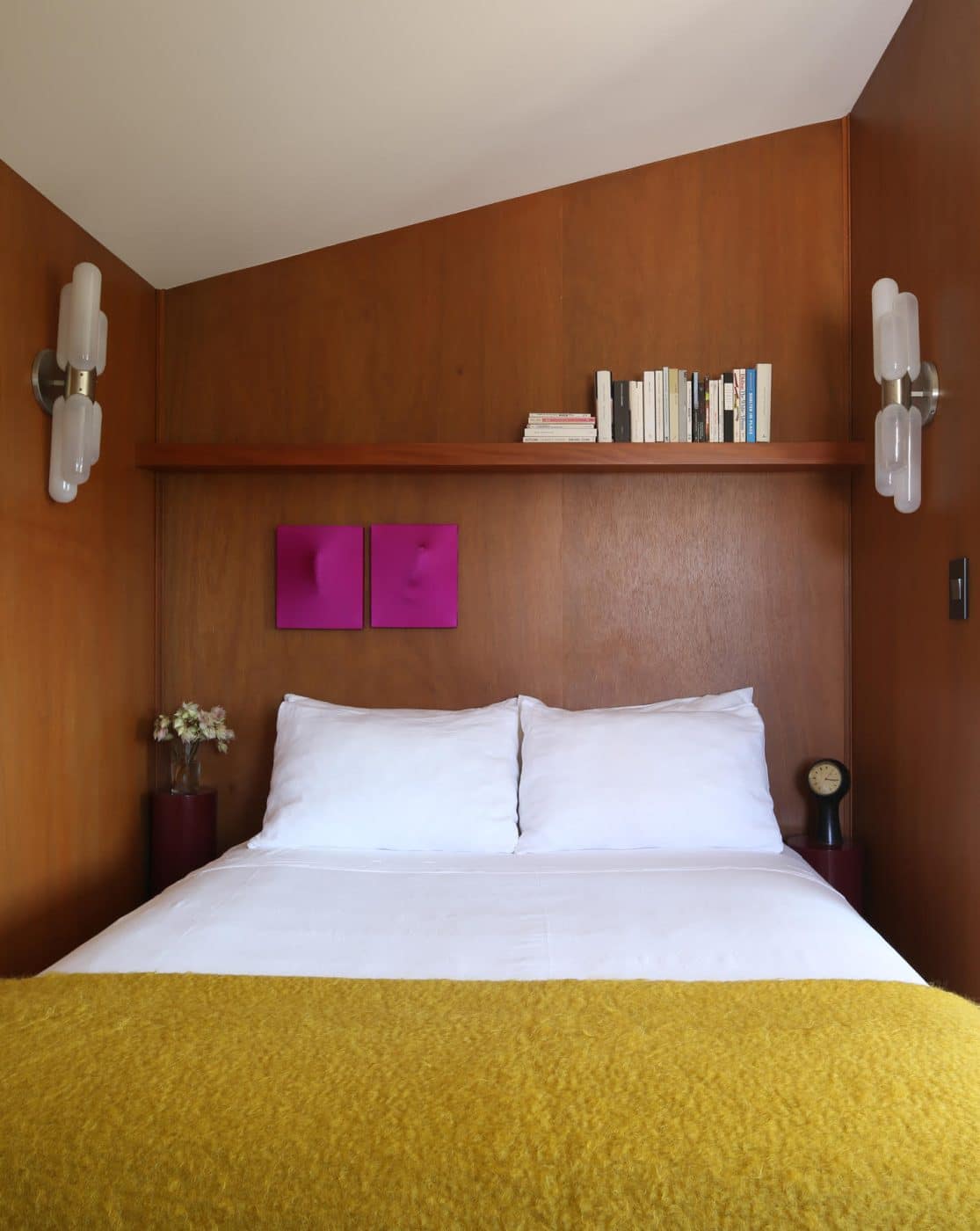 The bedroom of Giampiero Tagliaferri's home in L.A.'s Silver Lake neighborhood