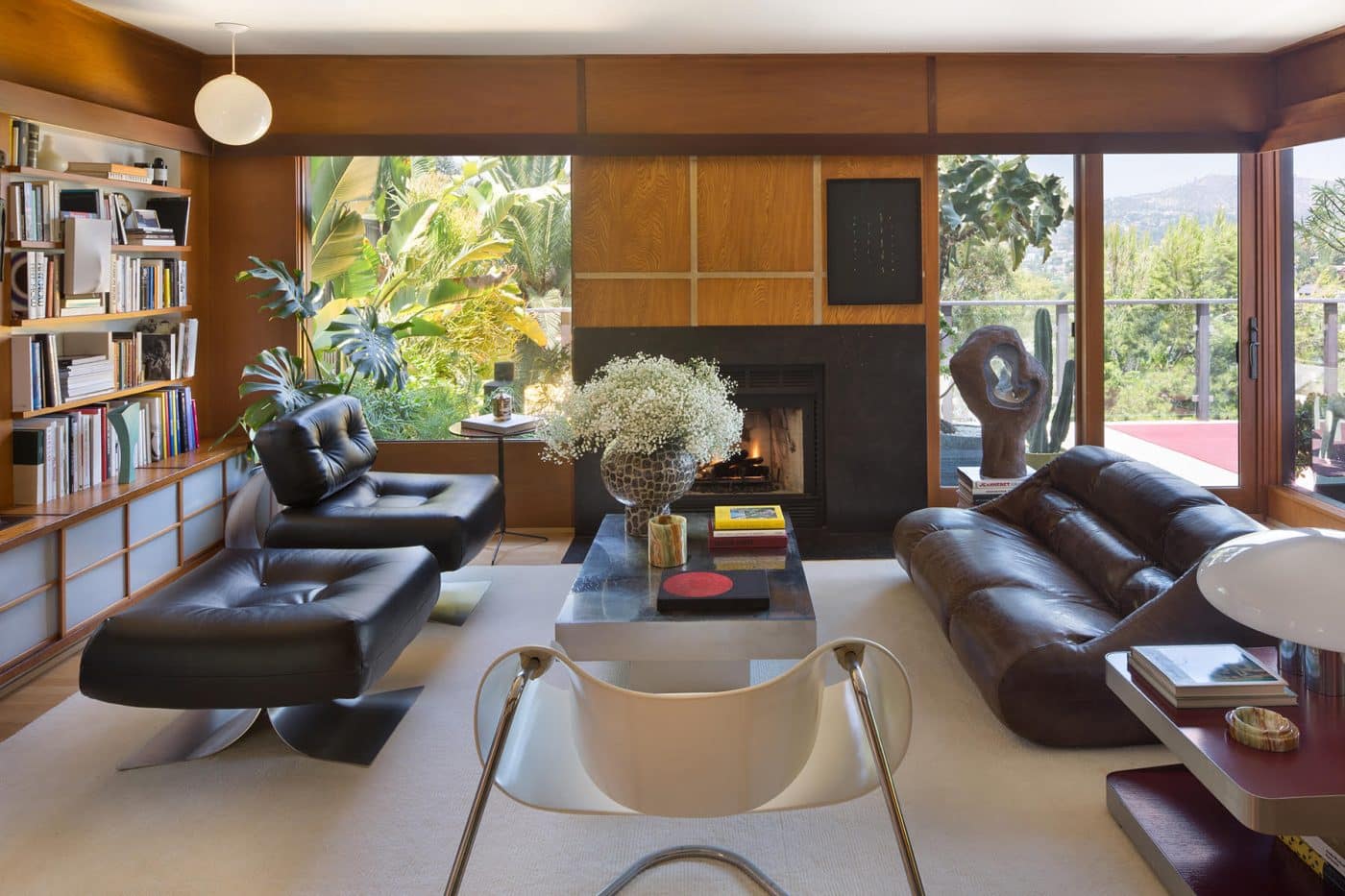 The living room of Giampiero Tagliaferri's home in L.A.'s Silver Lake neighborhood