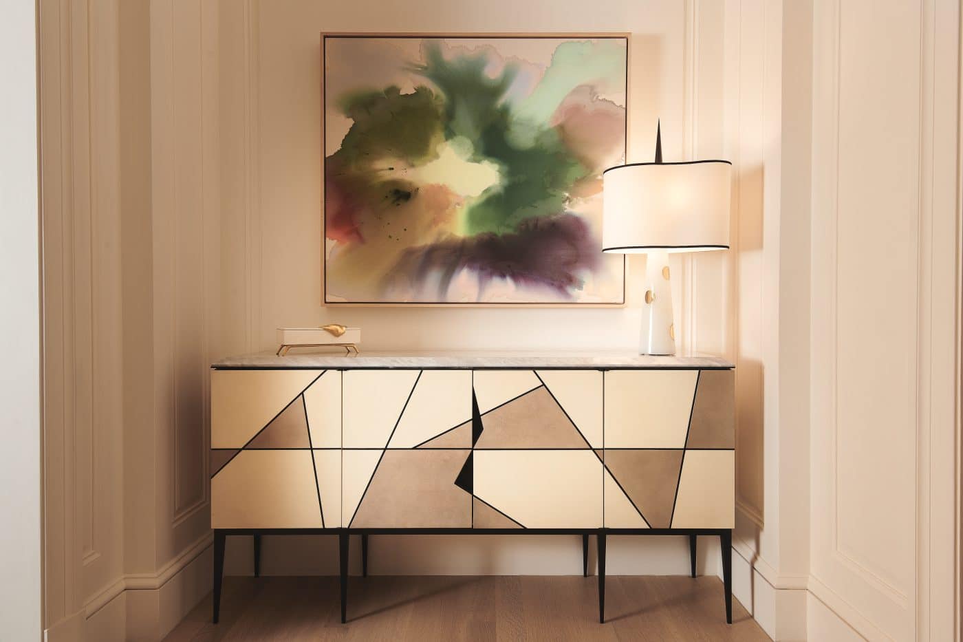 A cabinet in the Achille Salvagni Atelier on Madison Avenue in New York