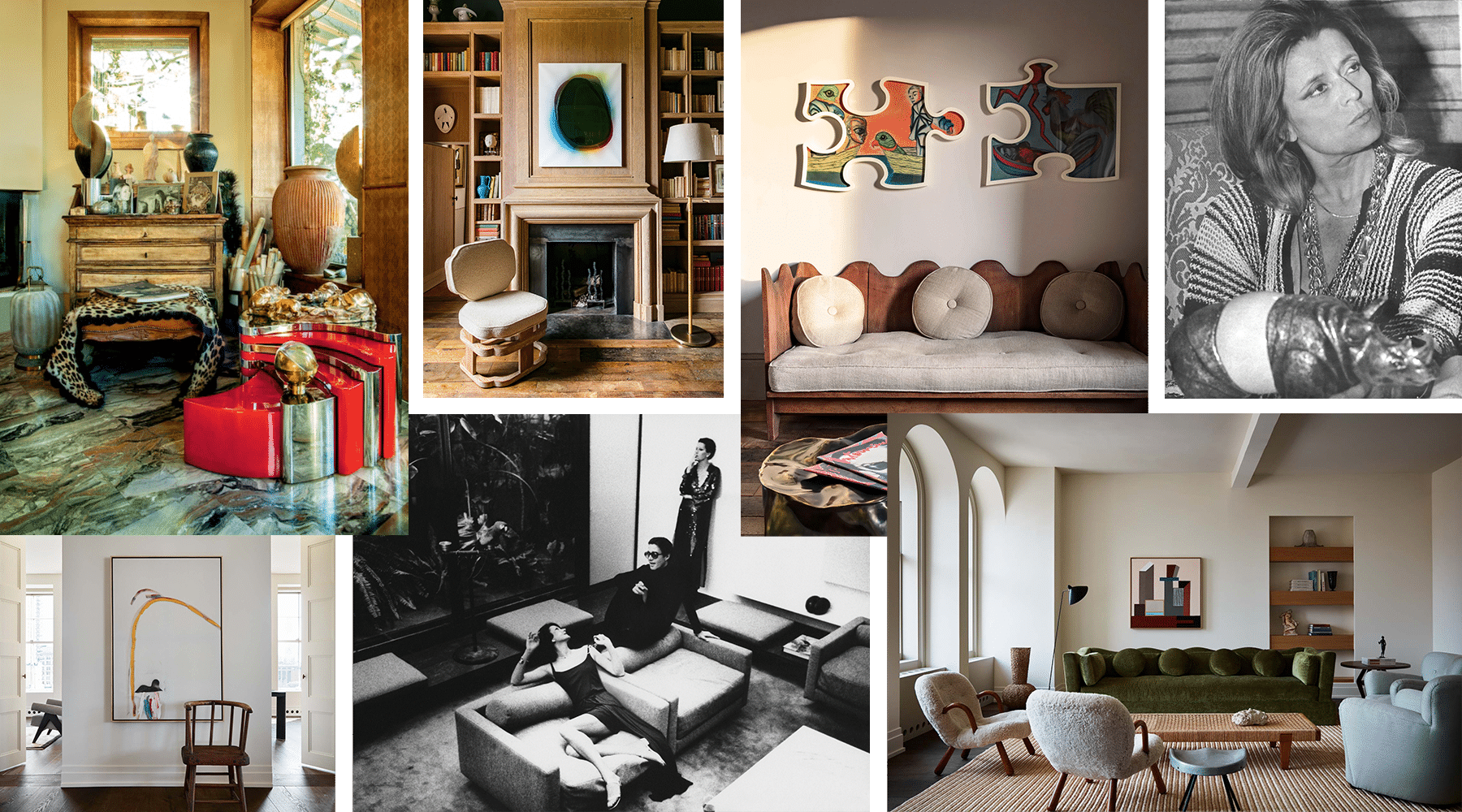 A collage of Jenna Lyons' design influcences