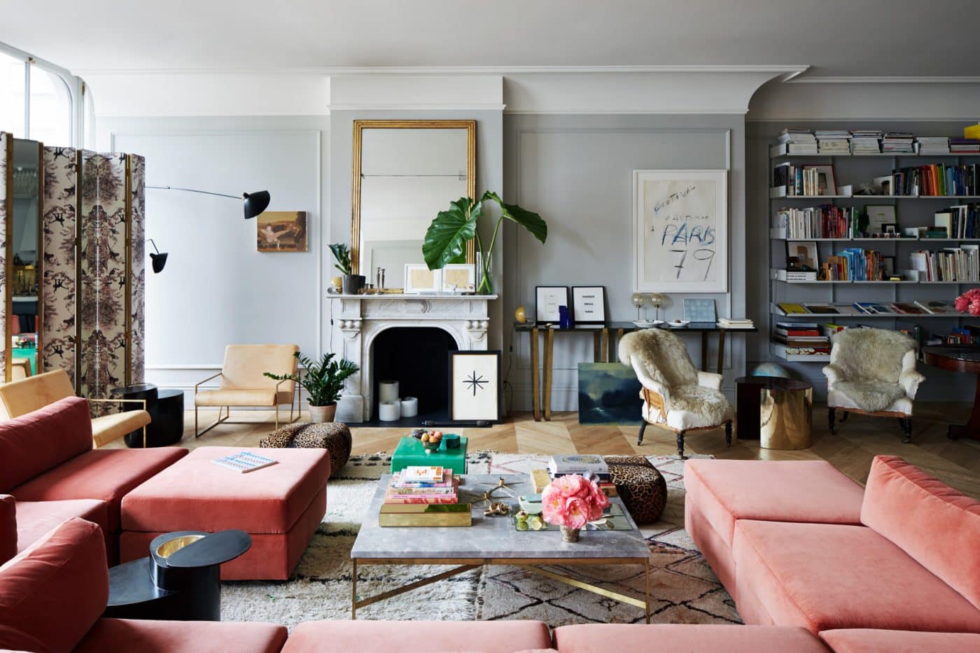 The living room of Jenna Lyons' Soho loft apartment