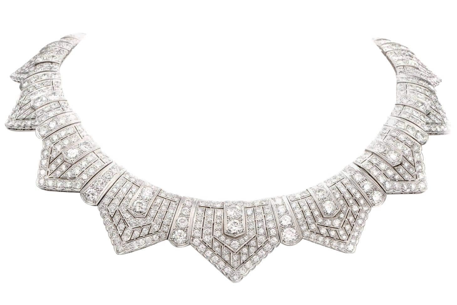 Diamond and platinum necklace, 1950
