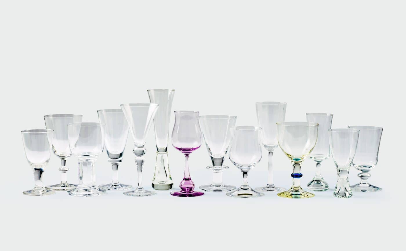 Jens Quistgaard drinking glasses for Dansk Designs, early 1970s