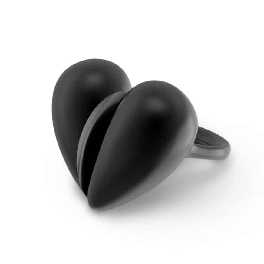 large oxidized-silver ring from Jacqueline Rabun's Black Love collection