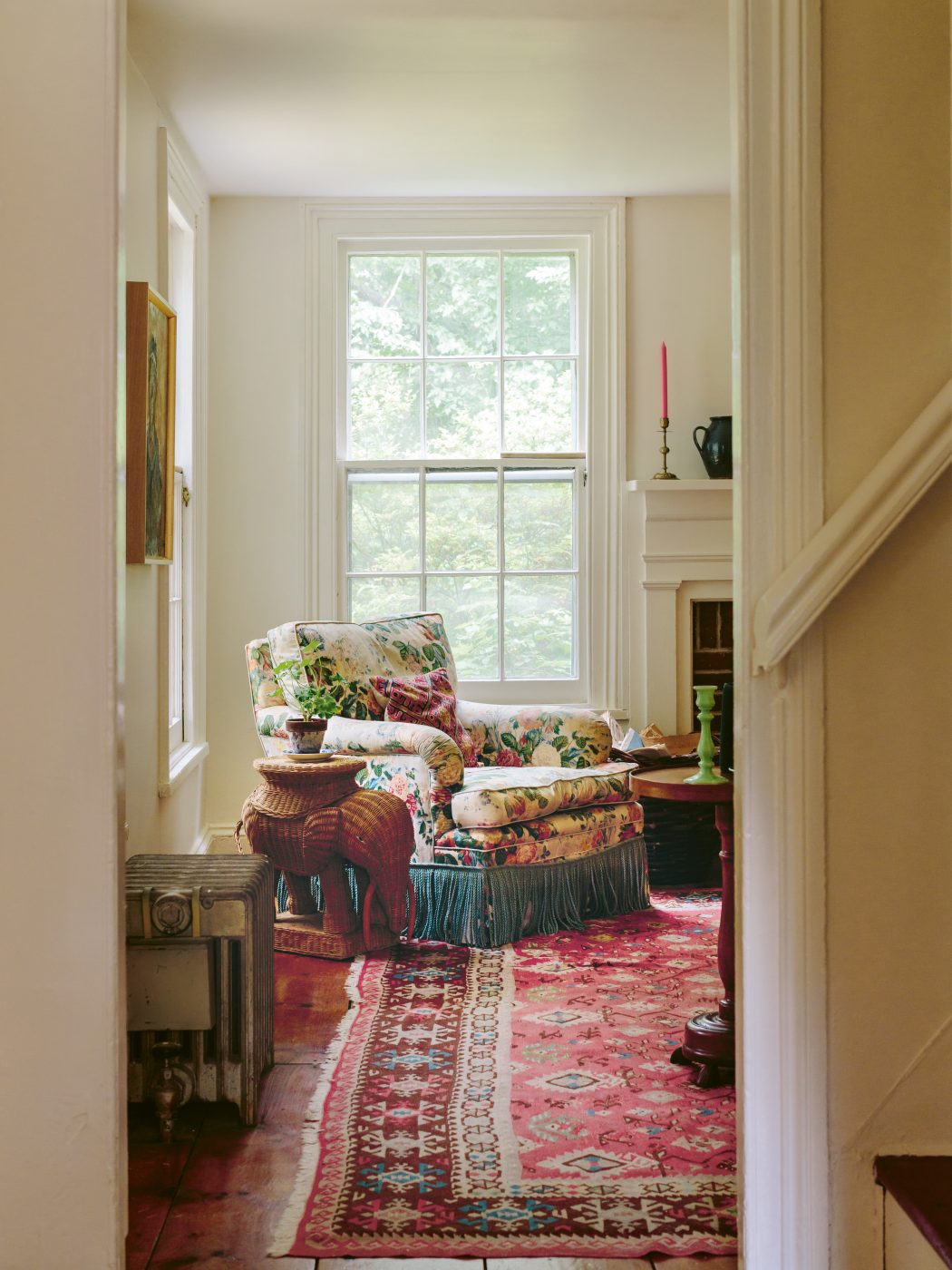 living room in a 19th century farmhouse owned by Kyle Marshall